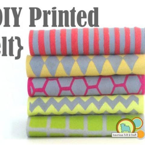 DIY Printed Felt