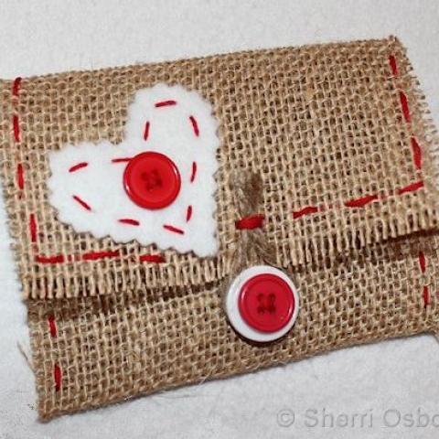 How to Make a Burlap Envelope