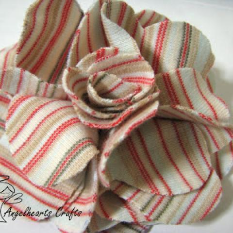 Fabric Flower Hair Clip Tutorial