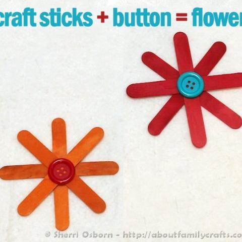 Craft Stick Flowers
