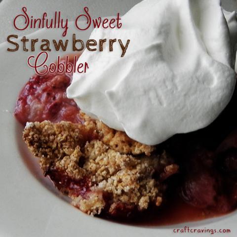 Sinfully Sweet Low Cal Strawberry Cobbler