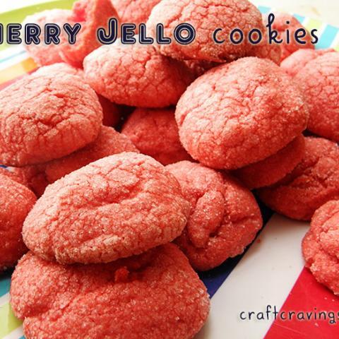Cherry Jello Cookies