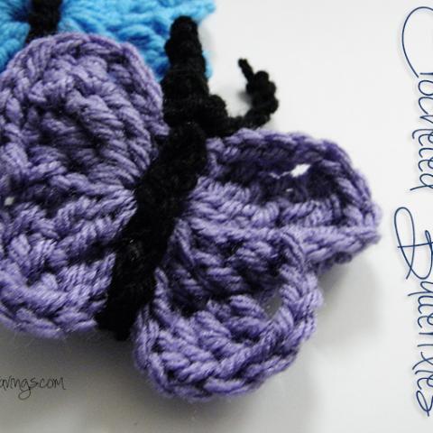 Easy Crocheted Butterflies
