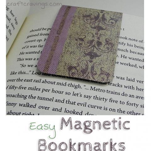 Easy Magnetic Bookmarks