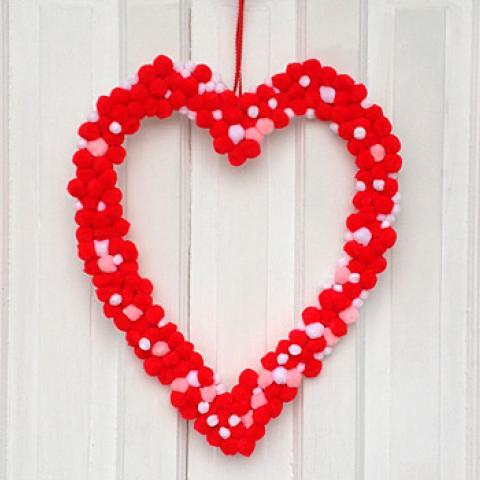 Kid's Craft: Pom-Pom Love