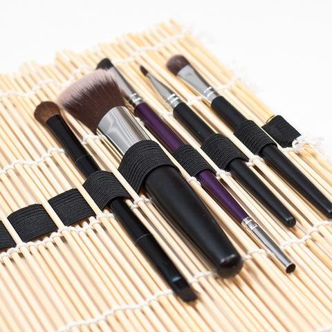 How to make brush organizer of sushi mat