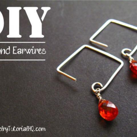 DIY Diamond Shaped Earwires