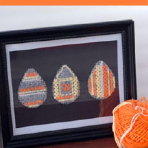 Stitched Easter Eggs