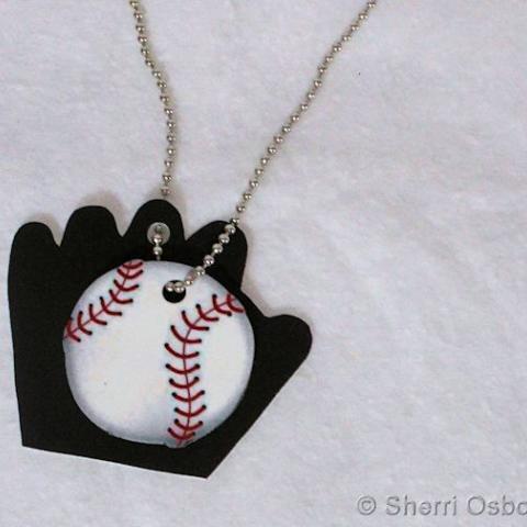 Baseball Charm Necklace