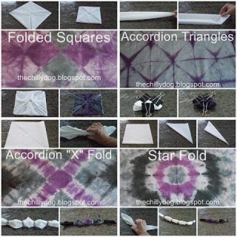 4 Intermediate Tie Dye Folding Techniqus