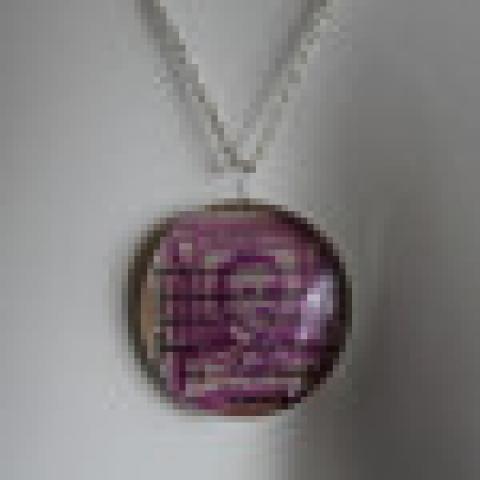 Edgar Allan Poe Postage Stamp Pendant Necklace by ModDessert