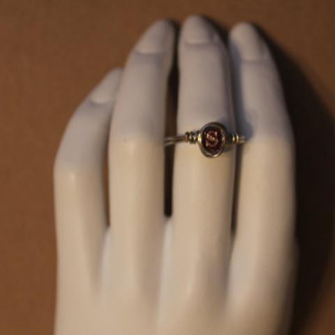 Vintage Book Cover Ring