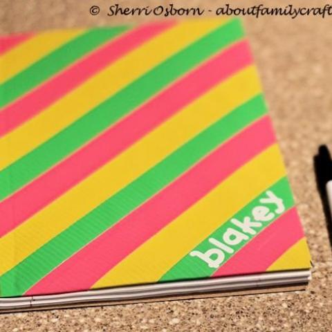 Duct Tape Notebook Craft