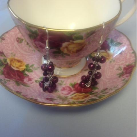 Pearl and Crystal earrings