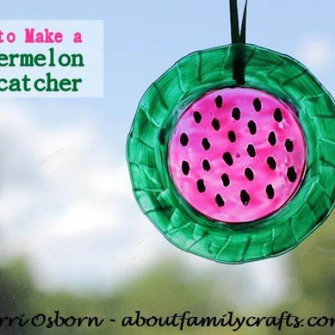 Watermelon Sun Catcher Craft
