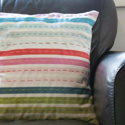 Hand Stitched Envelope Pillow
