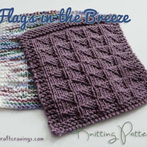 Flags in the Breeze Dishcloth