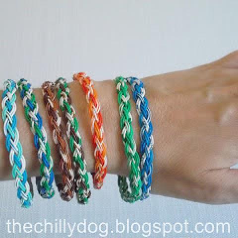 Upcycled Wire Bangle Bracelets