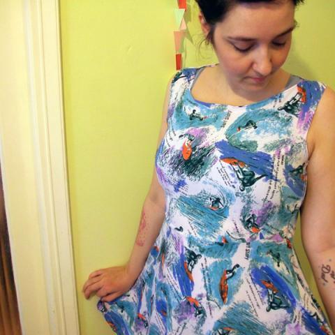 Surf's up! This time on a dress!
