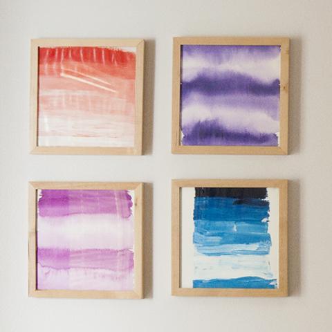 Monochromatic Watercolour Art