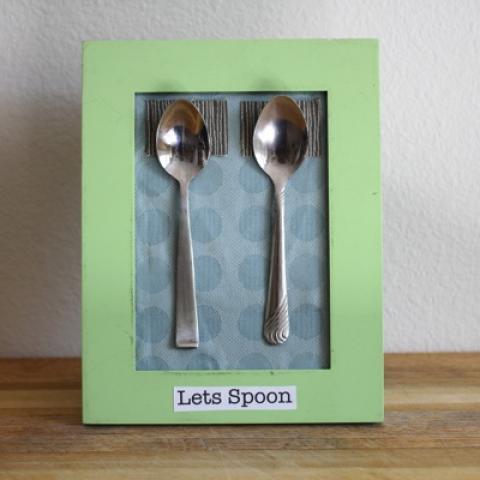 Let's Spoon Recycled Love Art