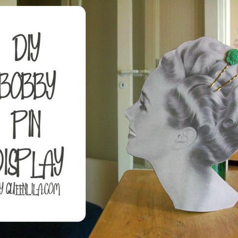 DIY bobby pin display