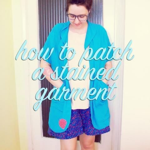TUTORIAL: How to patch a stained garment | Queen Lila-royalty cr