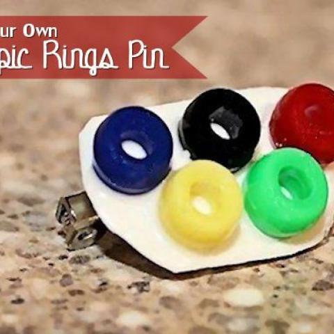 Make Your Own Olympic Rings Pins
