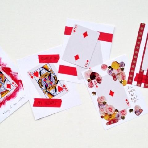 How To Make Valentineâ€™s Day Cards Out Of A Deck Of Cards