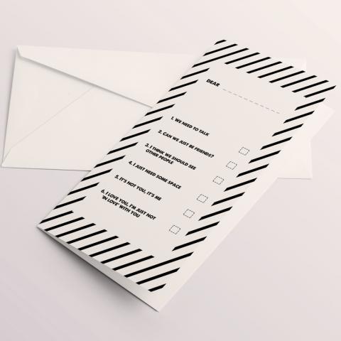 Break-up Cliches Anti-Valentines Card