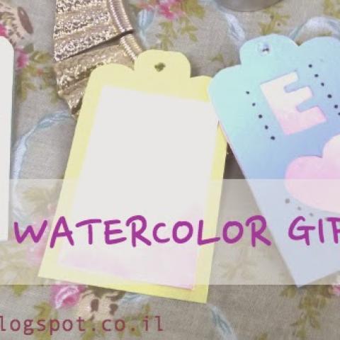 WATERCOLOR GIFT TAGS