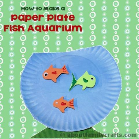 Paper Plate Fish Aquarium