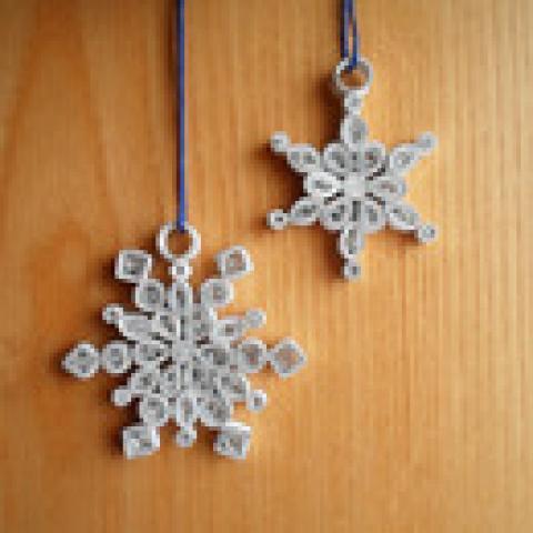 Quilled Snowflake Decorations