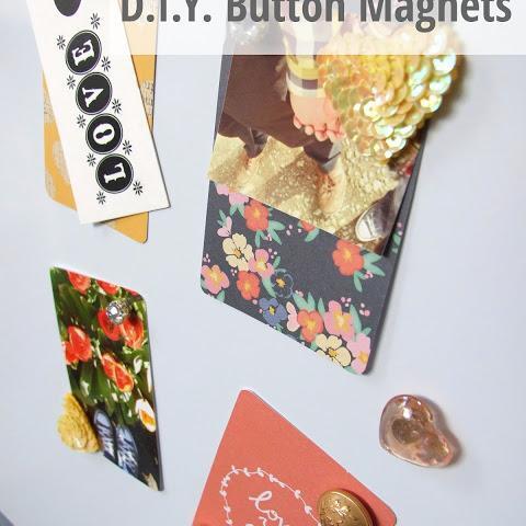5 Minute Diy Button Magnets
