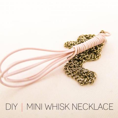 DIY Mini Whisk Necklace