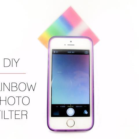 DIY Rainbow Photo Filter