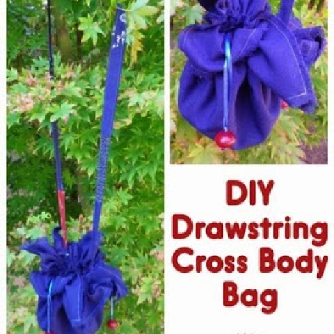 Drawstring Cross Body Bag