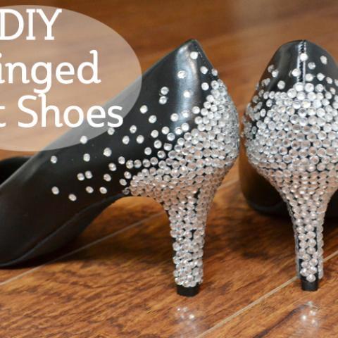 DIY Rhinestone Heels