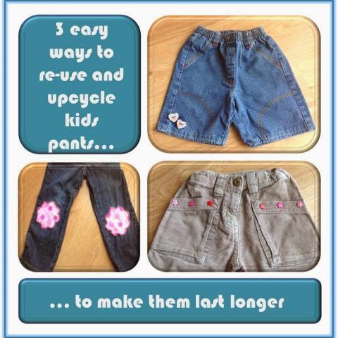 3 easy ways to reuse and upcycle kids pants