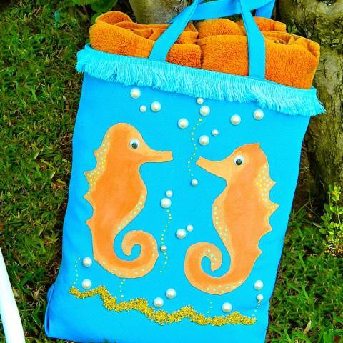 Seahorse Tote Bag DIY