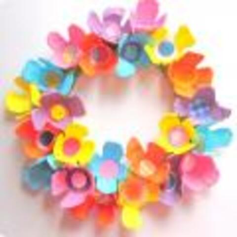 Egg Carton Spring Wreath