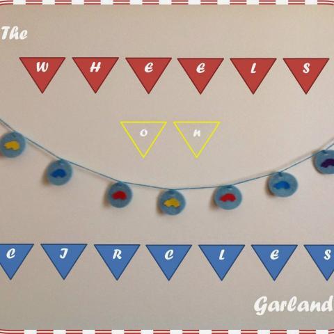 wheels on circles garland