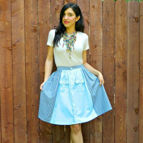 Men's Shirt to AWESOME Skirt