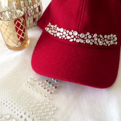 emellished baseball caps