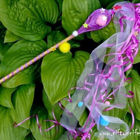 Birthday Princess Wand ~ Repurposed Old Wooden Spoon