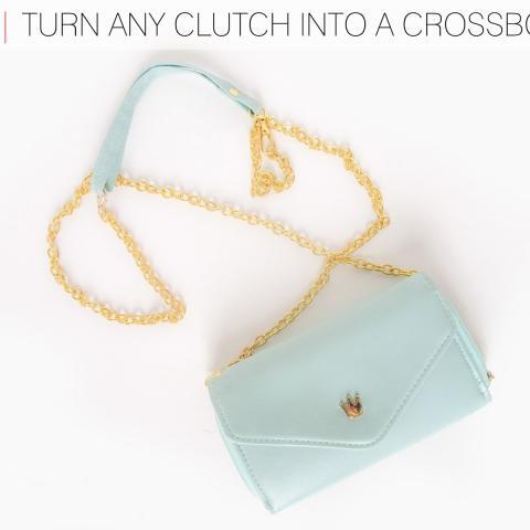 DIY Leather Chain Crossbody Bag Strap