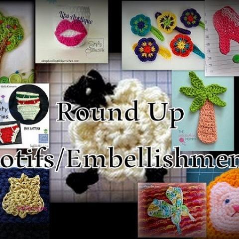 15 Free Motif & Embellishment Crochet Patterns