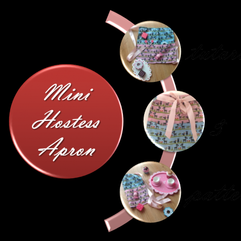 Mini hostess apron tutorial & pattern