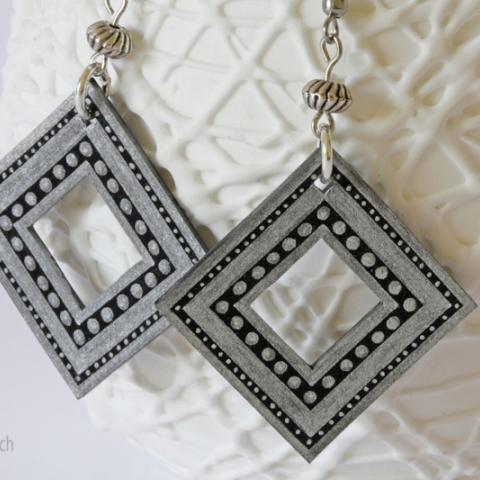 shrink plastic earrings