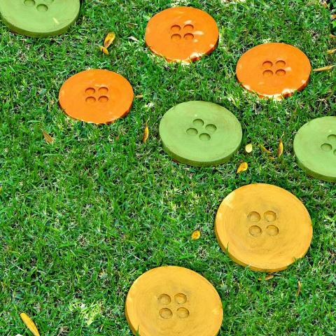Button Stepping Stones